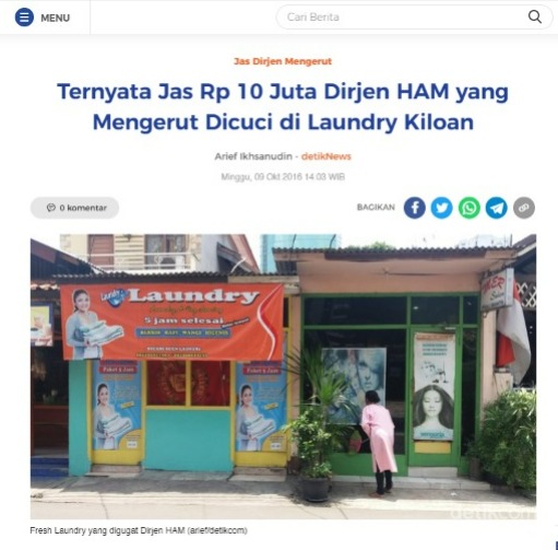 laundry jas sembarangan, ini akibatnya